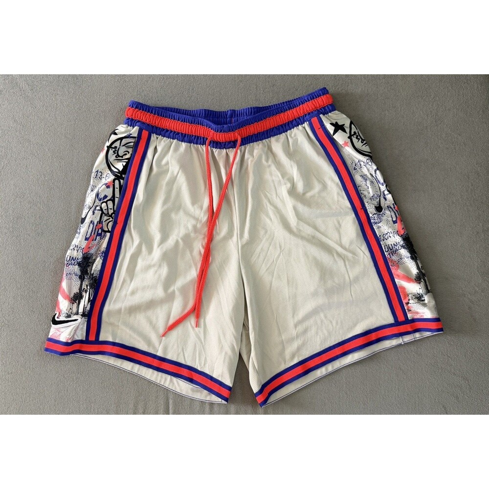 Nike DNA Global Exploration Stories Light Bone Shorts Mens Sz XL BV9446-420